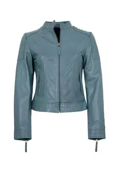 Кожаная куртка Apple of Eden, светло-голубой