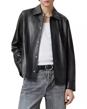 Кожаная куртка Arlington ALLSAINTS, черный