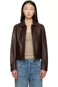 Кожаная куртка Ascot Loulou De Saison, коричневый