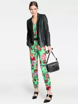 Кожаная куртка ASHLEY BROOKE by Heine без капюшона, черный