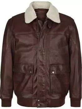 Кожаная куртка BABISTA, коричневый
