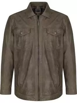 Кожаная куртка BABISTA, коричневый