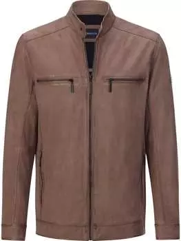 Кожаная куртка BABISTA, коричневый