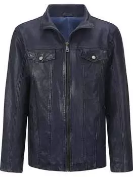 Кожаная куртка BABISTA, темно-синий