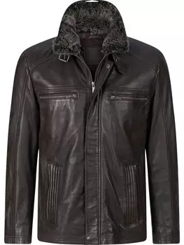 Кожаная куртка BABISTA ZUTASSI, темно-коричневый