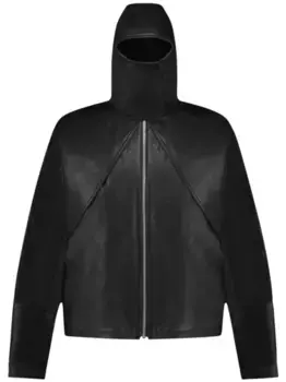 Кожаная куртка-балаклава FLNEUR, черный