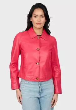 Кожаная куртка BOARD Oakwood, цвет Raspberry