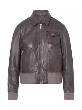 Кожаная куртка Bolongaro Trevor Between-Season Jacket, темно-серый