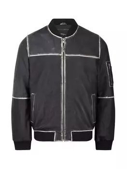 Кожаная куртка Bolongaro Trevor Ma1 Bomber Distress, черный