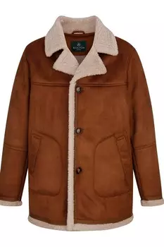 Кожаная куртка Boston Park Between-Season Jacket, коричневый