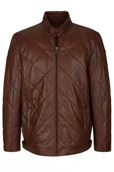 Кожаная куртка Boston Park Between-Season Jacket, коричневый