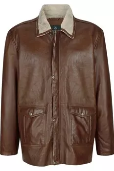 Кожаная куртка Boston Park Between-Season Jacket, коричневый