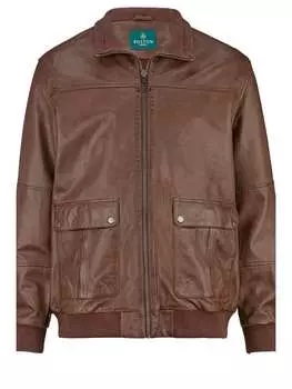 Кожаная куртка Boston Park, коричневый