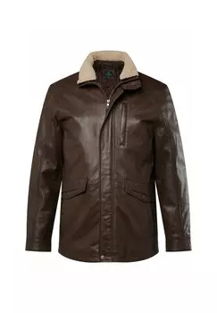 Кожаная куртка BOSTON PARK, коричневый