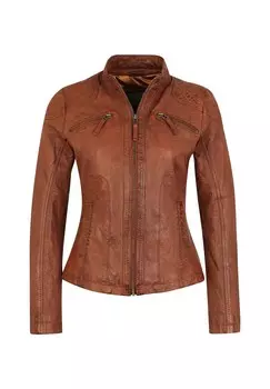 Кожаная куртка Bozen классического дизайна 7eleven, цвет Tobacco