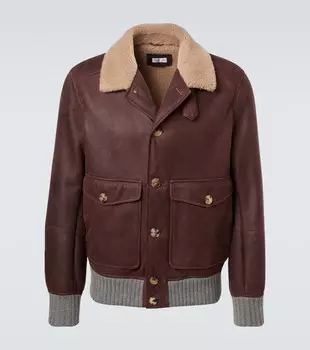 Кожаная куртка Brunello Cucinelli, C4253