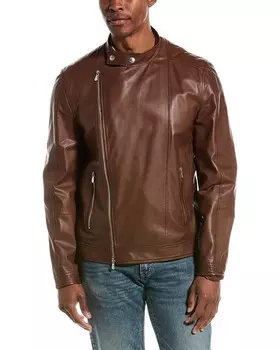 Кожаная куртка Brunello Cucinelli, мультиколор