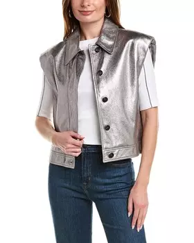 Кожаная куртка Brunello Cucinelli, мультиколор