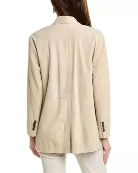 Кожаная куртка Brunello Cucinelli, мультиколор