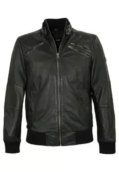 Кожаная куртка Bruno Banani, черный