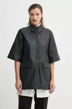 Кожаная куртка Bruuns Bazaar, черный