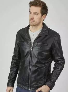 Кожаная куртка бубруно Bugatti, черный