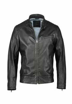 Кожаная куртка BUDOMENICO bugatti, черный