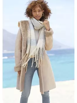 Кожаная куртка Buffalo, бежевый