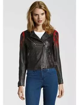 Кожаная куртка Buffalo, цвет black/red