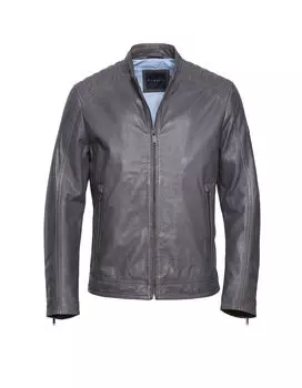 Кожаная куртка Bugatti Apollo, серый