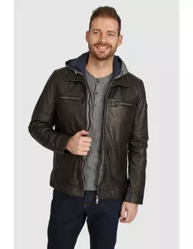 Кожаная куртка Bugatti Aurelino, черный