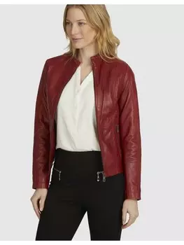 Кожаная куртка Bugatti BULady 114, красный