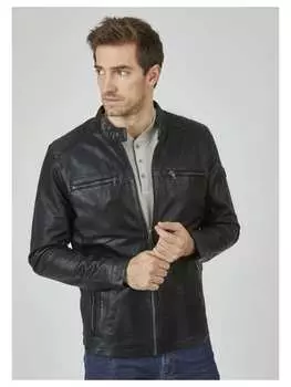 Кожаная куртка Bugatti, черный