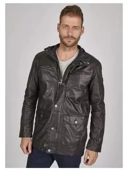 Кожаная куртка Bugatti, черный