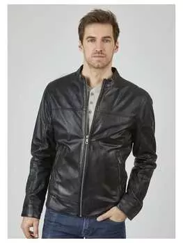 Кожаная куртка Bugatti, черный