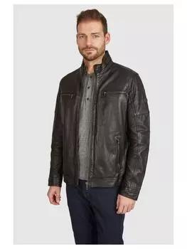 Кожаная куртка Bugatti, черный