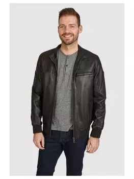 Кожаная куртка Bugatti, черный