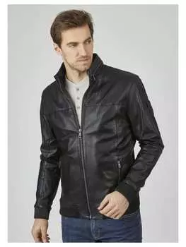 Кожаная куртка Bugatti, черный