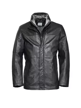 Кожаная куртка Bugatti, черный