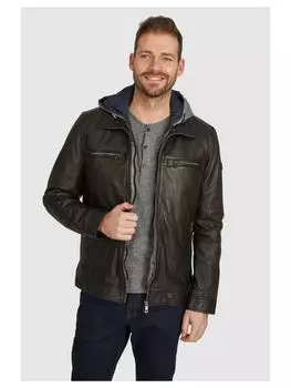 Кожаная куртка Bugatti, черный