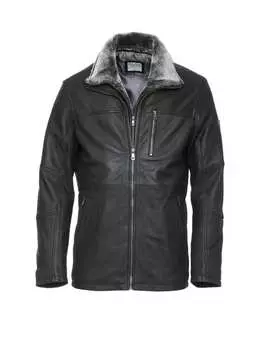 Кожаная куртка Bugatti, черный