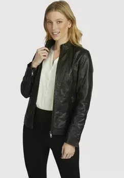 Кожаная куртка bugatti, черный