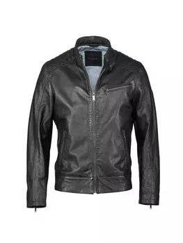 Кожаная куртка Bugatti, черный