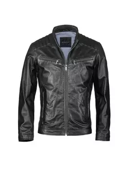 Кожаная куртка Bugatti, черный