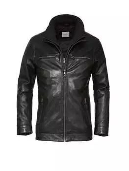 Кожаная куртка Bugatti, черный