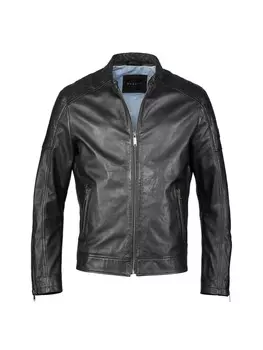 Кожаная куртка Bugatti, черный