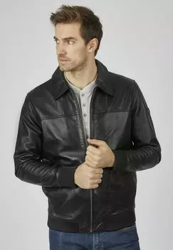 Кожаная куртка bugatti, цвет schwarz