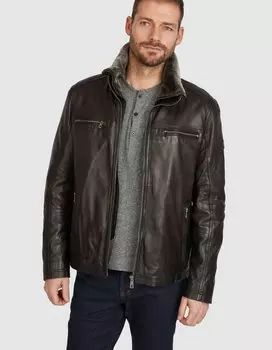 Кожаная куртка Bugatti Gerero, черный