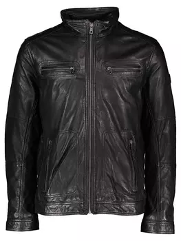 Кожаная куртка Bugatti Lederjacke, черный