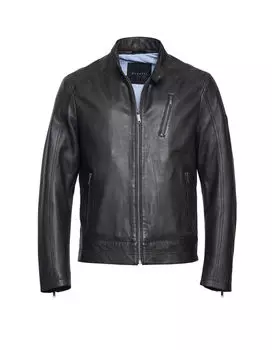 Кожаная куртка Bugatti Rubio, черный